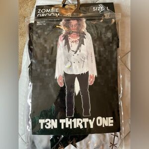 Hot Topic zombie costume with fx makeup! Never worn or used!